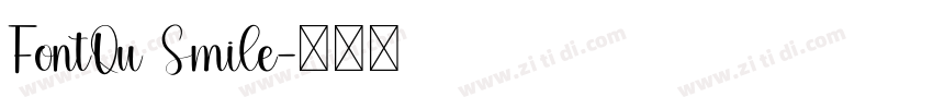 FontQu Smile字体转换